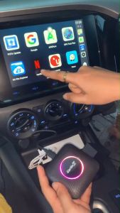 JT SOUND Ai Box LED Android 13 RAM 8GB ROM 128GB กล่องแอนดรอยด์สำหรับรถยนต์ รองรับ Wireless CarPlay และ Android Auto 4G LTE กล่อง Android Box ยี่ห้อ Alpha Coustic Apple CarPlay ให้สามารถดู Youtube TV Online NetFlix IPTV AISplay TrueID