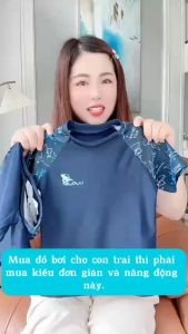 Đồ bơi bé trai quần rời Rock họa tiết 2 bên size đại cho bé tới 50kg