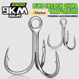 9KM 25Pcs Fishing Treble Hooks Saltwater Fishing Hooks Replacement Fishing Hook Trout Tuna Salmon