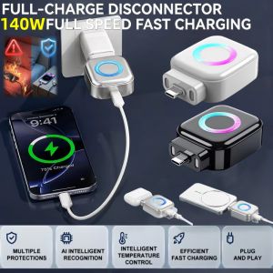 [Local Stock] KEBIDU Smart Auto Stop Charging Separator 140W Type-C Universal AI Recognition Fully Charged Automatic Cut Off Device USB Charging Safety Protector Adapter