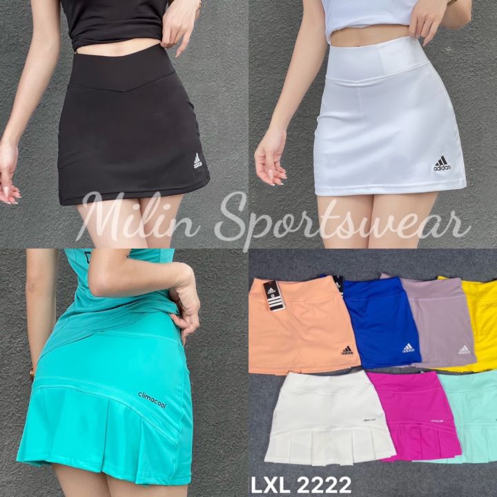 Đầm tennis lulu vải màu nude khiêu vũ cầu lông thể thao váy xếp li golf bộ  hai mảnh nữ A803✽❇¤ | Lazada.vn