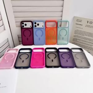 Ốp Điện Thoại Trong Suốt Sang Trọng Vừa Vặn Với Máy iPhone 13 Pro Max Tương Thích Với Sạc Không Dây Magsafe Tương Thích Với iPhone 12 11 SE