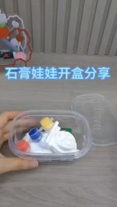 Plaster Doll Coloring Set DIY Kids Hand Painting Educational Toy With Storage Box