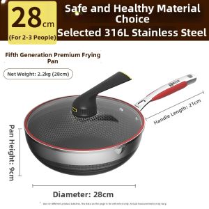 KBH | Honeycomb Non-Stick Frying Pan For Home Use