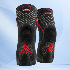 Veidoorn 2025 Breathable Sports Knee Brace with TPE Cushion Spring Support Stabilizes Joints for Running Basketball Workout