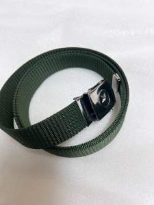 Dây nịt nam thắt lưng nam dây lưng biểu diễn văn nghệ chất liệu dù xanh