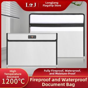 LJ | Fireproof Waterproof Dustproof Large Capacity Document Bag