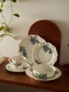 Cốc Cà Phê Sữa Đá Kiểu Pháp Cổ Điển Bằng Gốm Sứ Cốc Trà Chiều Sang Trọng Cốc Hoa Dùng Tại Nhà Thủ Công Mỹ Nghệ Truyền Thống