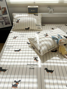 High-End Thickened Old Rough Cloth Stripe Sausage Dog Pure Cotton Pillowcase Adult Breathable Single Person Full Cotton Pillow Core Case