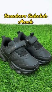 Sepatu sekolah Full Hitam Kulit/ Sepatu Anak-anak / Sepatu Sekolah Anak / Sepatu Hitam Polos / Sepatu Sekolah / Fashion Anak-anak