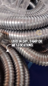 (1ROLL)  20mm / 25mm  Flexible Conduit Hose Steel Pipe Conduit Pipe with Metal Pipe Hose Flexible Hose Batang Paip