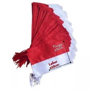 BENDERA MOTOR MERAH PUTIH isi 20PCS