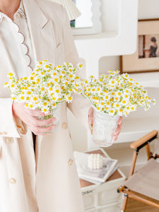 Artificial Daisy Bouquet Fake Flowers Table Decorations Living Room Home Decoration Silk Flower Arrangement Artificial Plants