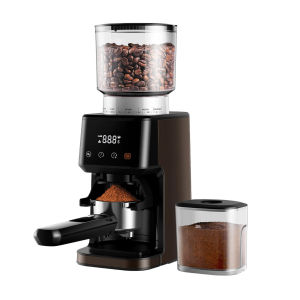 Alechaung เครื่องบดกาแฟ เครื่องปั่นบดกาแฟ เครื่องบดกาแฟสด coffee grinder บดใส่ด้ามชงได้โดยตรง ฟรีขารองด้ามชง 53 และ 58มม. ปรับความละเอียดได้51ระดับ เครื่องบดกาแฟไฟฟ้า - Lazada