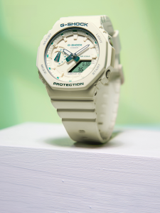 Casio G-Shock Neutral Womens Watch Green Waterproof Student Watch Farm Oak Gift Sport Style Dual Display Mineral Strengthened Glass Mirror