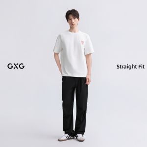GXG | Short Sleeve Cool Sensation T-shirt with Back Pattern Crew Neck