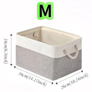 Cartoon Rectangular Storage Basket Large Capacity Desktop Storage Box with Handle for Childrens Toys Socks Storage Organizer