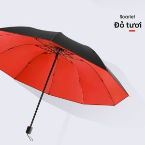 GUANGMANZHI | Ô Dù Lớn Cho Hai Người Chống Tia UV Màu Đen Dùng Được Mọi Thời Tiết