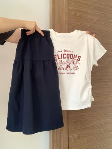 เสื้อยืดแขนสั้นทรงสลิมฟิตสำหรับผู้หญิงในช่วงฤดูร้อนปี 2024 เสื้อผ้าทำงานสไตล์เกาหลีแบบลำลองที่สวมใส่สบาย