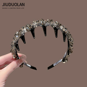 JIUDUOLAN | Sparkly Crystal Headband Anti-slip High-Crown