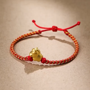 Chow Sang Sang 周生生 999 Pure Gold Chinese Gifting Collection Horse Bracelet for Women & Men 22cm 96319B
