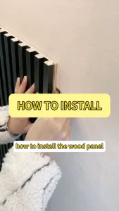 AOne Wood Wall Panel: Modern 3D Solid Wallpaper & PVC Fluted Panels