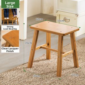 Folding Bamboo Wooden Stool