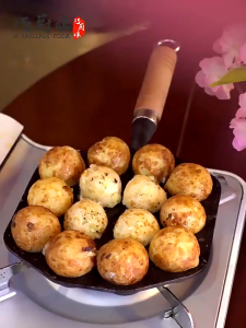 Vodool 14 Holes Takoyaki Grill Pan Plate Non Stick Takoyaki Maker Baking Forms Pan