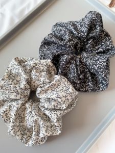 Elastic Fabric Hair Ties for Women Floral Print Hair Bands Hair Bands Hair Ornaments Korean Style Fresh out Fashion Accessories