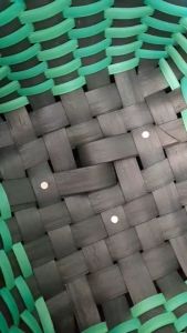 เข่งสานพลาสติก เข่งผลไม้ เข่งสาน เข่งใสปลา เข่งผลไม้ สีทูโทน 17 นิ้ว  18 นิ้ว  20 นิ้ว  24 นิ้ว 28 นิ้ว สีสวย