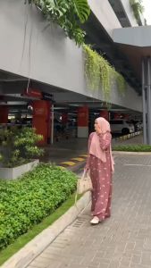 Promo Gamis Wanita Dewasa Motif Pita Lengan Panjang