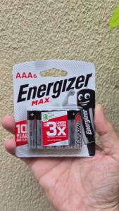 Vỉ 6 viên pin đũa AAA 1.5V Energizer MAX chính hãng dùng cho máy đo huyết áp remote đồ chơi