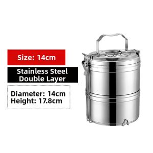 Steel Insulated Multi-layer High Capacity Portable Lunch Box