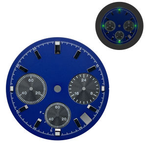 VK63 S 29.5mm Dial S for VK63 Quartz Movement Dial Green Noctilucent Modified Multifunctional Timing Accessories NEW