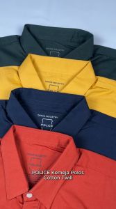 POLICE Kemeja Polos Cotton Twill Regular Fit Pria