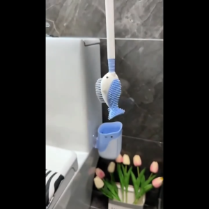 แปรงขัดชักโครกแบบสเปรย์ ที่ขัดส้วมสเปรย์ แปรงฉีดชำระห้องน้ำ ติดผนัง  มาพร้อมกับรูระบายน้ํา