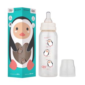 Bình Sữa Agi cổ hẹp cho bé 60ml 140ml 250ml có tặng kèm núm
