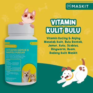 Vitamin Hewan Kucing Anjing Penambah Nafsu Makan Gemukin Badan Imun