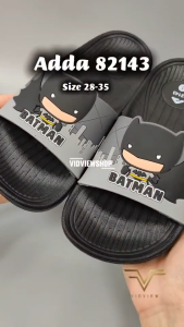 VIDVIEW !!ลดสนั่น!! รองเท้าแตะเด็กชาย Adda 82143 แบบสวม ลายแบทแมน เบอร์ 28-35 สำหรับใส่ลำลอง สไตล์แฟชั่น