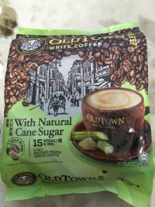 OLDTOWN  (Old Town) White Coffee 3-in-1 Natural Cane Sugar 15 sachets per pack  from Malaysia