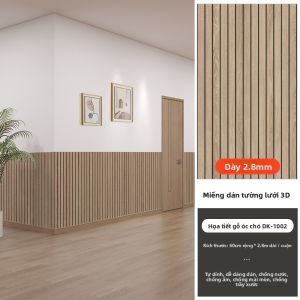 TAISEN | Chân Tường 3D Gỗ Dán Tự Dính Chống Nước và Chống Ẩm