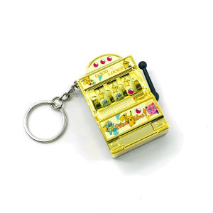 Takara Tomy | Mini Shake Machine Pikachu Keychain Creative Arcade Pocket Lucky Award Small Tool Anti Stress Toy Funny Game Keychain Ring
