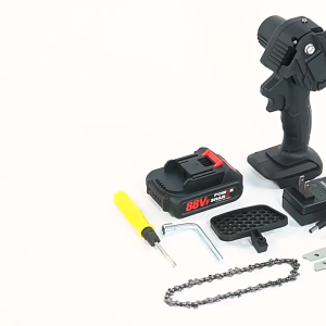 Home rechargeable electric saw electric chain saw wood cutting saw 6Inch Electric Chainsaw Cordless 21V Battery Rechargeable Portable Handheld Pruning Saw Wood