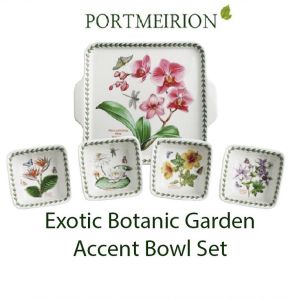 Portmeirion Exotic Botanic Garden 5 pieces Accent Bowl Set