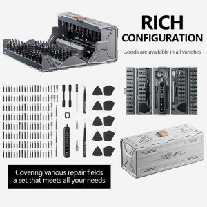 Poindtg JAKEMY JM-8193 180 in 1 Obeng Listrik Manual Terpadu Rumah Tangga Set Anti Slip Tiga Tingkat Mode Listrik