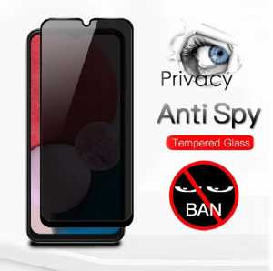 Anti gores privasi Samsung M02 Tempered glass privacy anti kepo anti intip lis hitam spy