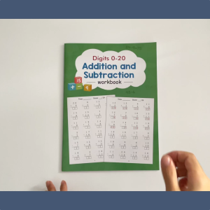 Math Reading Game For Addition & Subtraction 1st 2nd 3rd Grade Digits 0-20 Math Workbook 32 Pages Math Practice Book Activity Worksheet Basic Math Practice Learning Materials Math for Kids Primary School