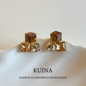 kuina | Elegant And Unique Teacolor Silver Earrings
