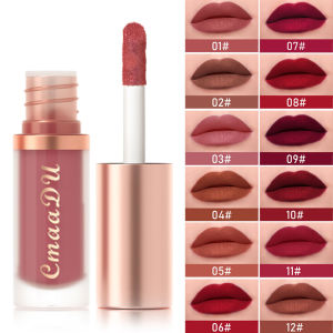 Matte Velvet Lip Gloss Lipstick Long-lasting Waterproof Non-fading Non-stick Cup