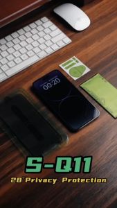 BAVIN Q11 One Click Screen Tempered Glass Protector Privacy for iPh X/XS/XR/11/12 /13/14/15/16/16E/17 Series